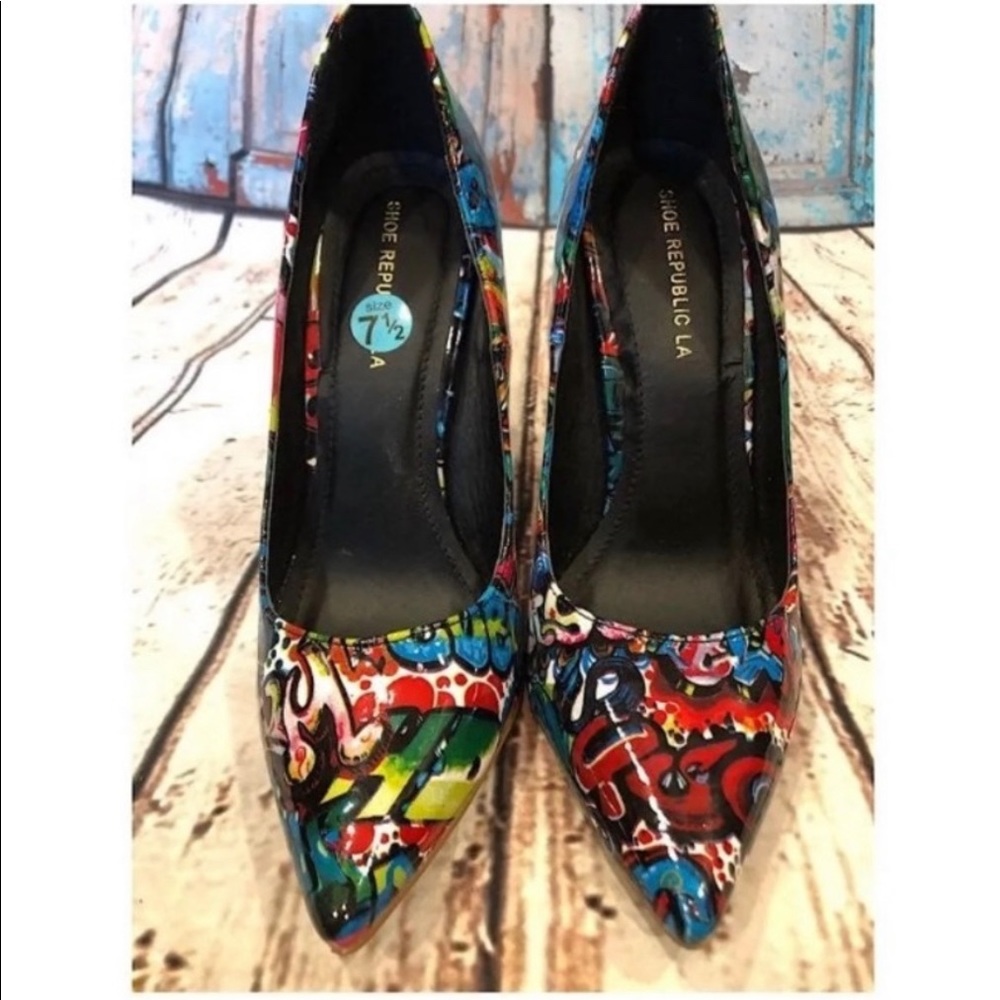 Shoe Republic Graffiti Heels